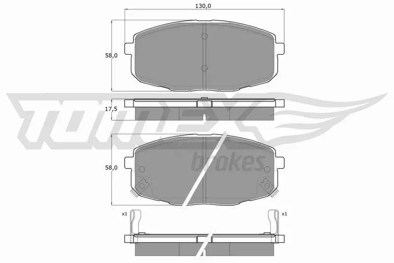 TOMEX BRAKES KLOCKI HAMULCOWE TX 14-99 