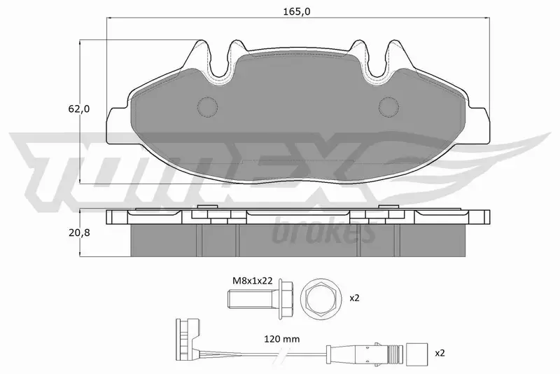 TOMEX BRAKES KLOCKI HAMULCOWE TX 15-02 