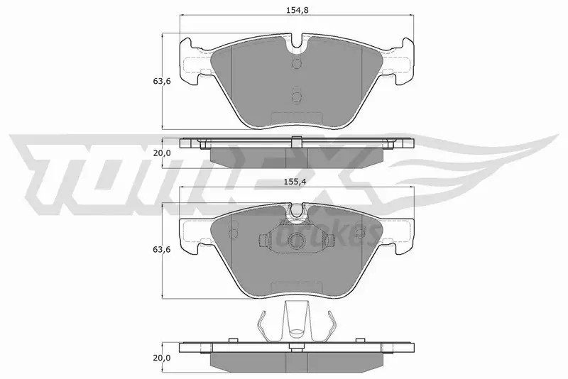 TOMEX BRAKES KLOCKI HAMULCOWE TX 15-09 