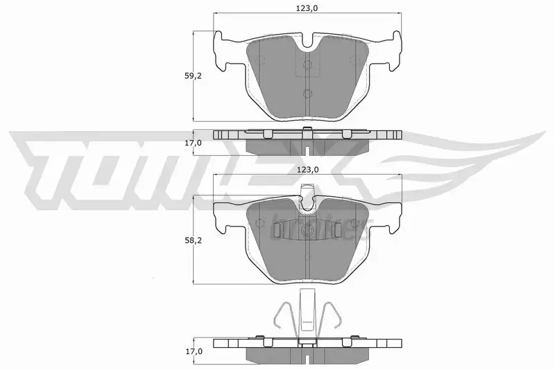 TOMEX BRAKES KLOCKI HAMULCOWE TX 15-14 