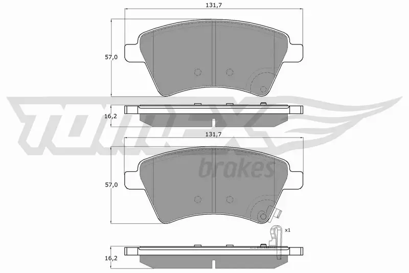 TOMEX BRAKES KLOCKI HAMULCOWE TX 15-19 