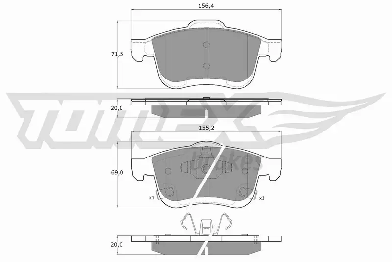 TOMEX BRAKES KLOCKI HAMULCOWE TX 15-251 