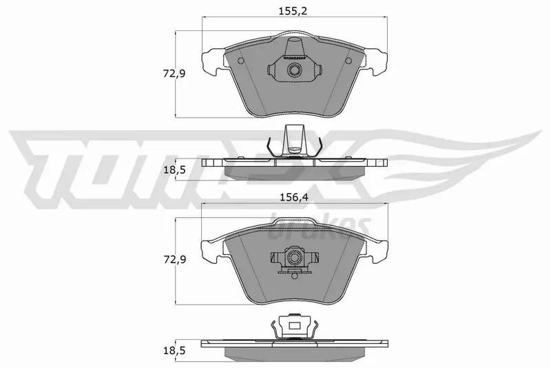 TOMEX BRAKES KLOCKI HAMULCOWE TX 15-26 