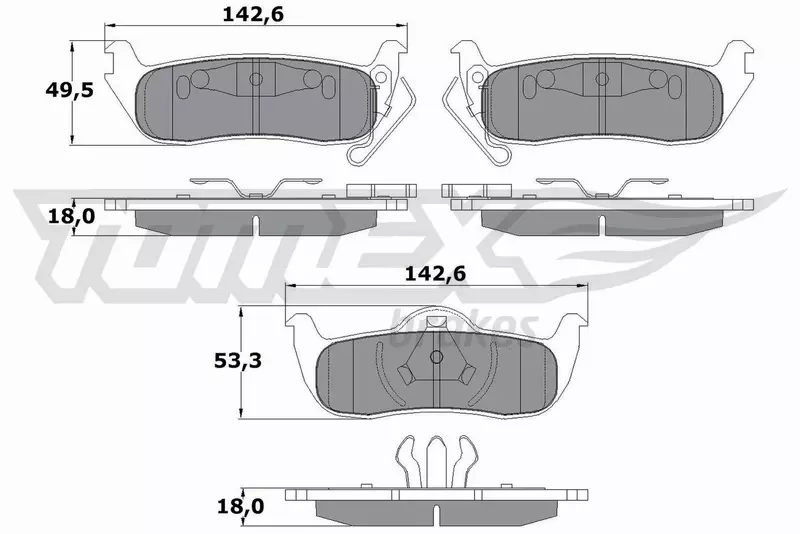 TOMEX BRAKES KLOCKI HAMULCOWE TX 15-48 