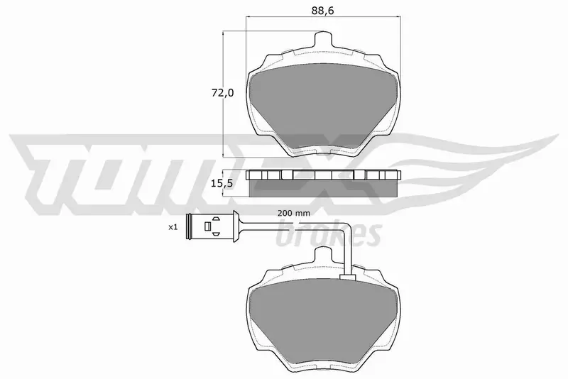 TOMEX BRAKES KLOCKI HAMULCOWE TX 15-50 