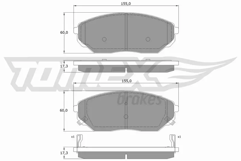 TOMEX BRAKES KLOCKI HAMULCOWE TX 15-53 