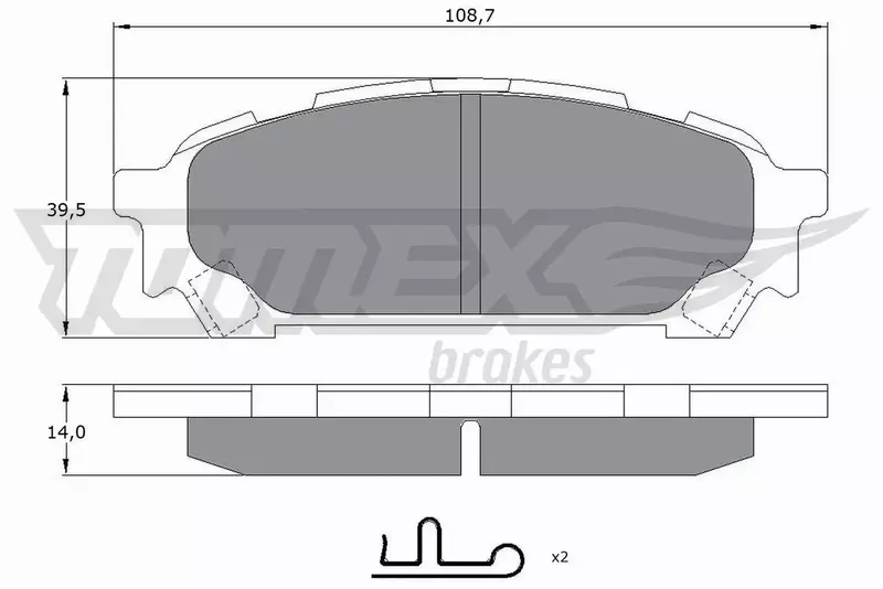 TOMEX BRAKES KLOCKI HAMULCOWE TX 15-60 