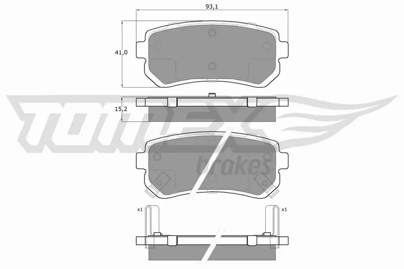 TOMEX BRAKES KLOCKI HAMULCOWE TX 15-66 