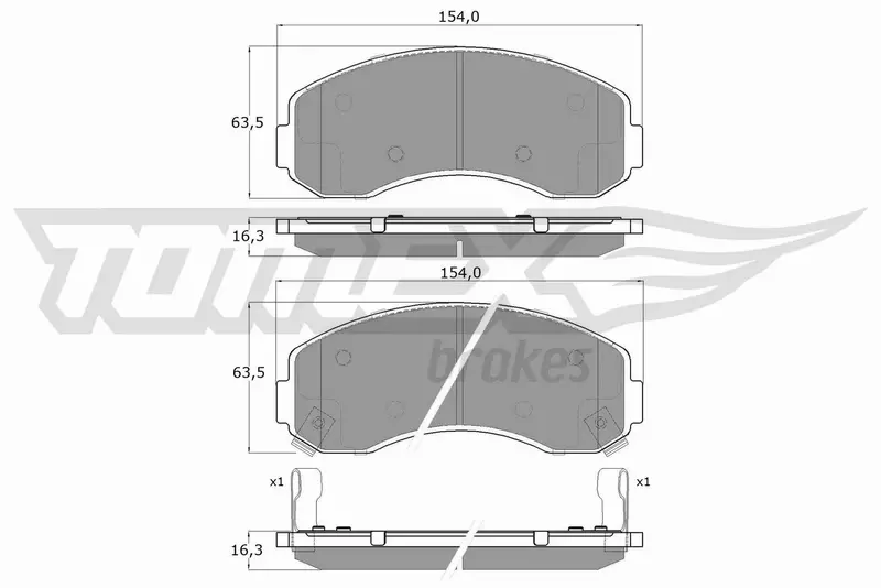 TOMEX BRAKES KLOCKI HAMULCOWE TX 15-71 