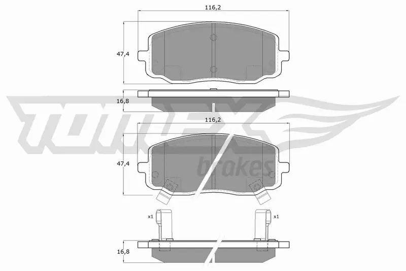 TOMEX BRAKES KLOCKI HAMULCOWE TX 15-74 