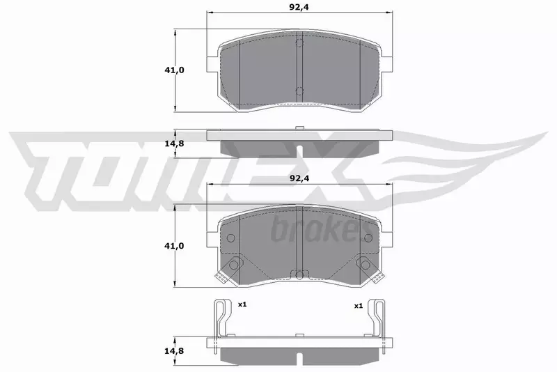 TOMEX BRAKES KLOCKI HAMULCOWE TX 15-80 