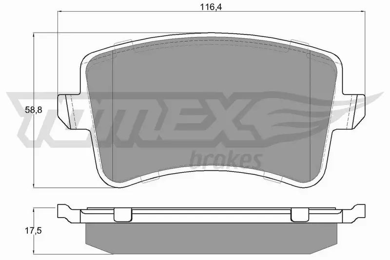 TOMEX BRAKES KLOCKI HAMULCOWE TX 15-81 