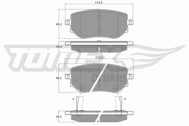 TOMEX BRAKES KLOCKI HAMULCOWE TX 15-87 