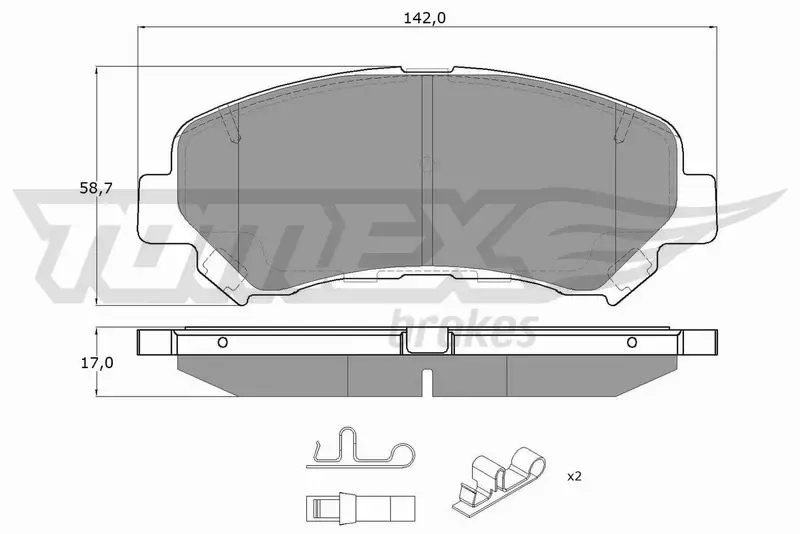 TOMEX BRAKES KLOCKI HAMULCOWE TX 15-97 