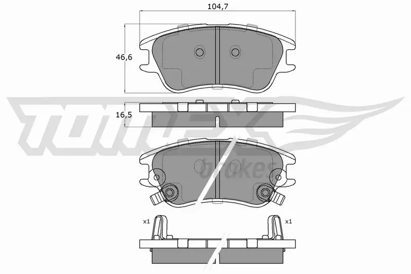 TOMEX BRAKES KLOCKI HAMULCOWE TX 15-99 