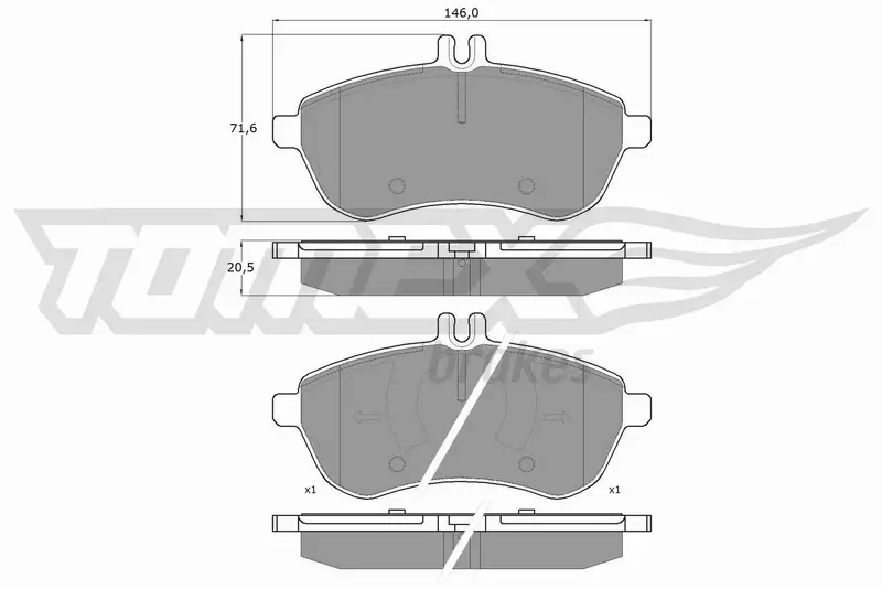 TOMEX BRAKES KLOCKI HAMULCOWE TX 16-02 