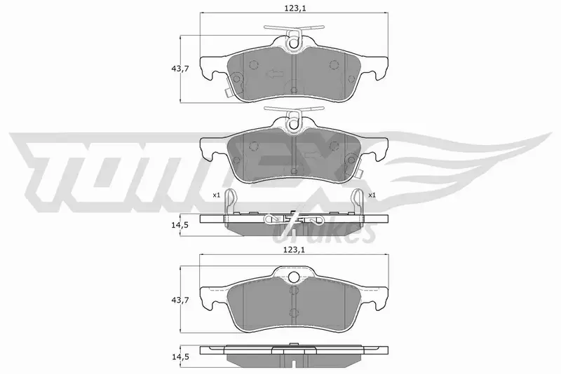 TOMEX BRAKES KLOCKI HAMULCOWE TX 16-031 