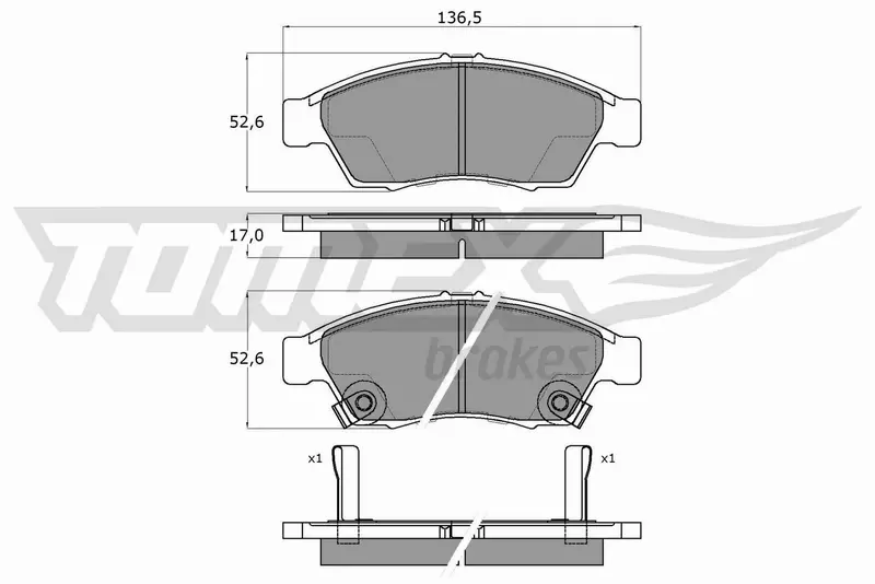 TOMEX BRAKES KLOCKI HAMULCOWE TX 16-08 