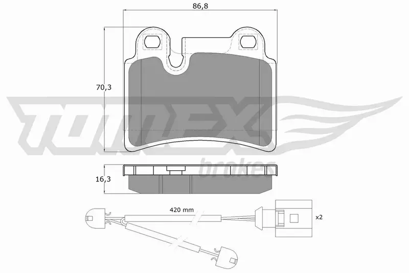 TOMEX BRAKES KLOCKI HAMULCOWE TX 16-21 