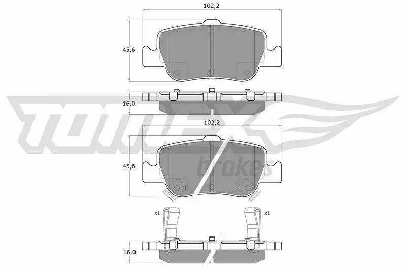 TOMEX BRAKES KLOCKI HAMULCOWE TX 16-29 