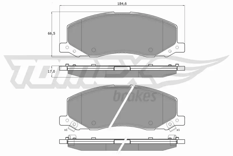 TOMEX BRAKES KLOCKI HAMULCOWE TX 16-35 