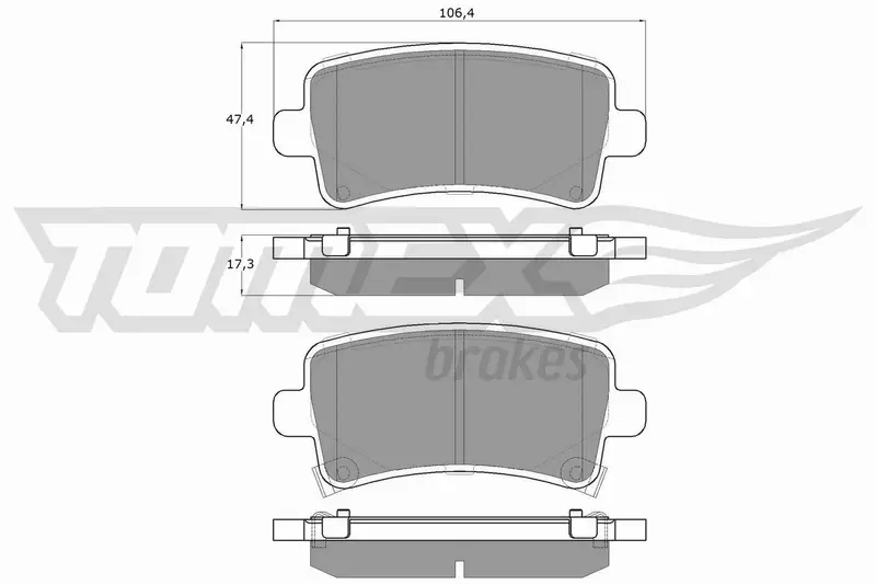 TOMEX BRAKES KLOCKI HAMULCOWE TX 16-36 