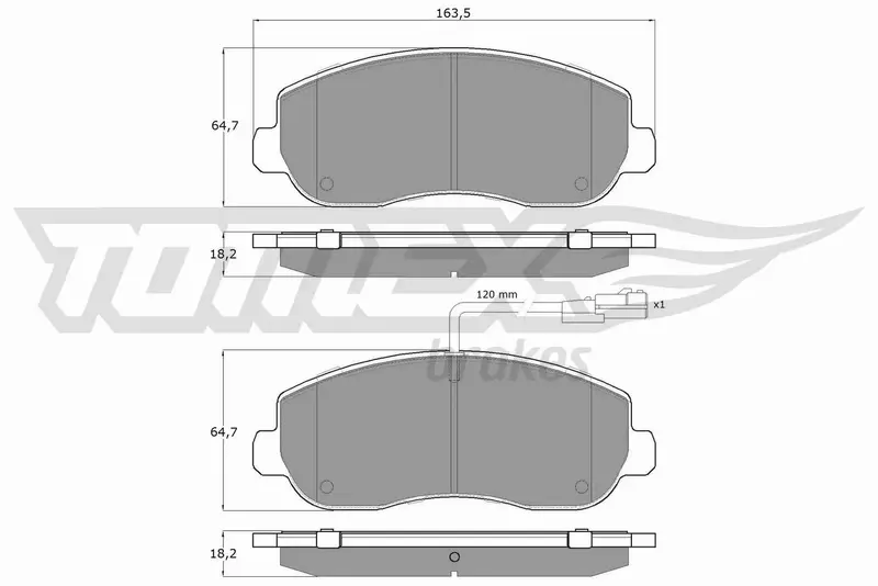 TOMEX BRAKES KLOCKI HAMULCOWE TX 16-40 