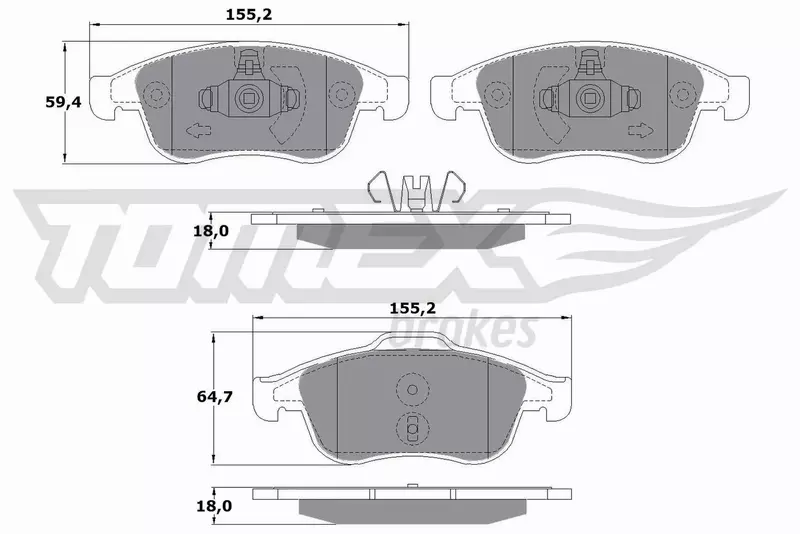 TOMEX BRAKES KLOCKI HAMULCOWE TX 16-41 