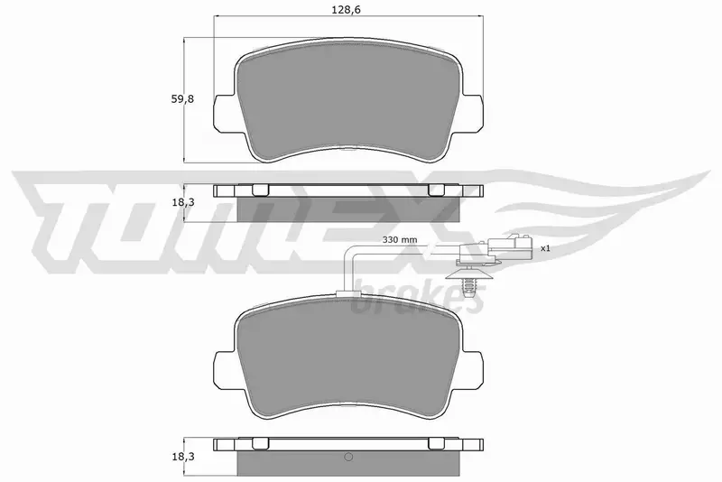 TOMEX BRAKES KLOCKI HAMULCOWE TX 16-48 