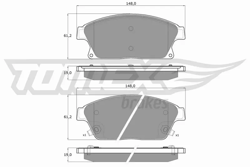 TOMEX BRAKES KLOCKI HAMULCOWE TX 16-51 