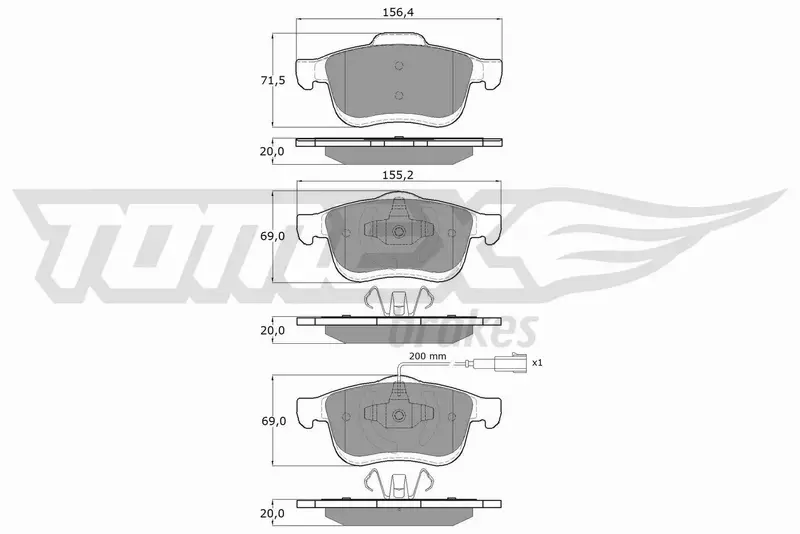 TOMEX BRAKES KLOCKI HAMULCOWE TX 16-63 