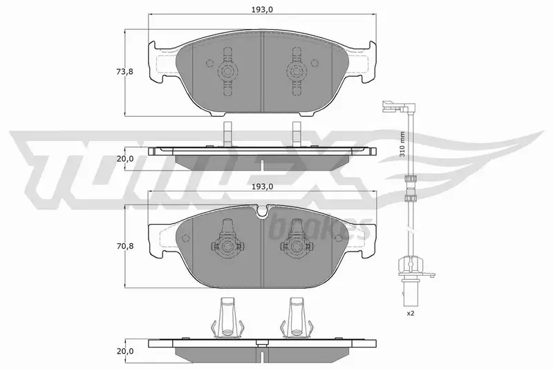 TOMEX BRAKES KLOCKI HAMULCOWE TX 16-83 