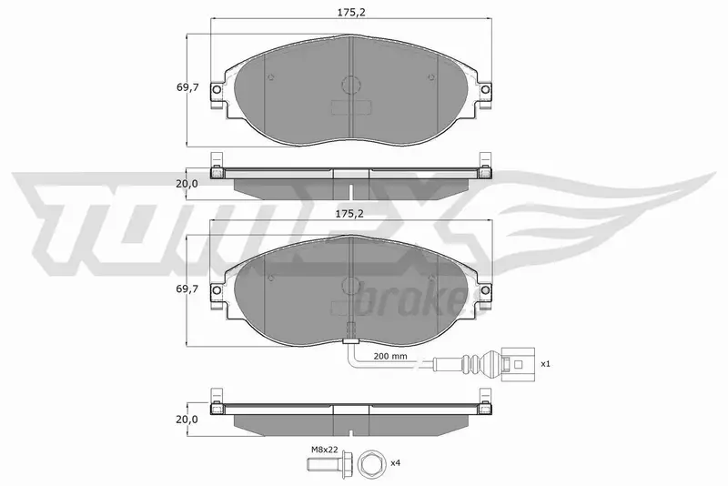 TOMEX BRAKES KLOCKI HAMULCOWE TX 16-84 