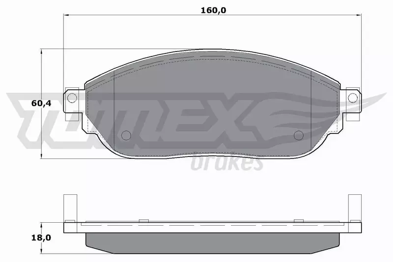 TOMEX BRAKES KLOCKI HAMULCOWE TX 17-04 