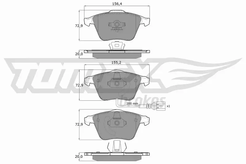 TOMEX BRAKES KLOCKI HAMULCOWE TX 17-11 