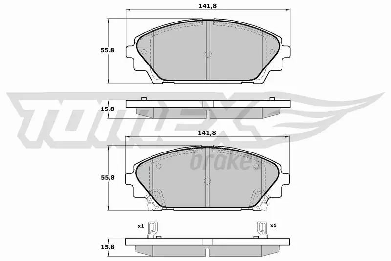 TOMEX BRAKES KLOCKI HAMULCOWE TX 17-23 