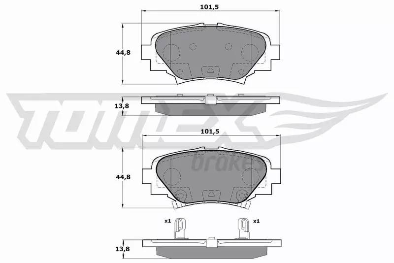 TOMEX BRAKES KLOCKI HAMULCOWE TX 17-24 