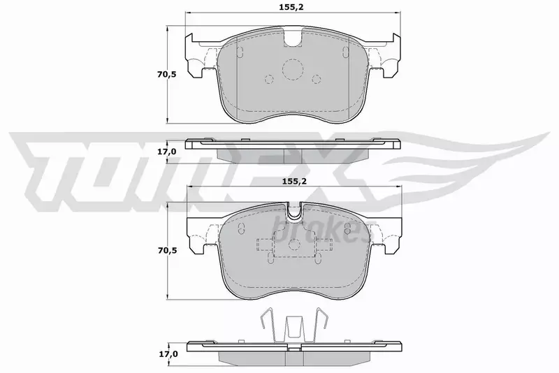 TOMEX BRAKES KLOCKI HAMULCOWE TX 17-29 