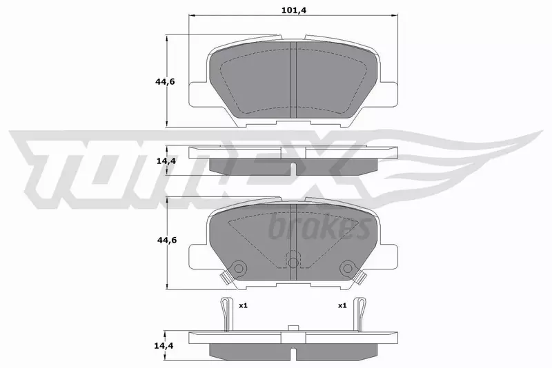 TOMEX BRAKES KLOCKI HAMULCOWE TX 17-30 