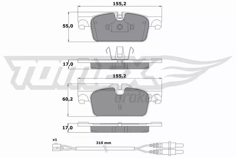 TOMEX BRAKES KLOCKI HAMULCOWE TX 17-31 