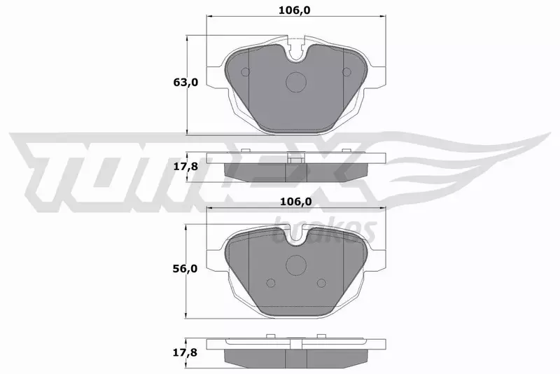 TOMEX BRAKES KLOCKI HAMULCOWE TX 17-34 