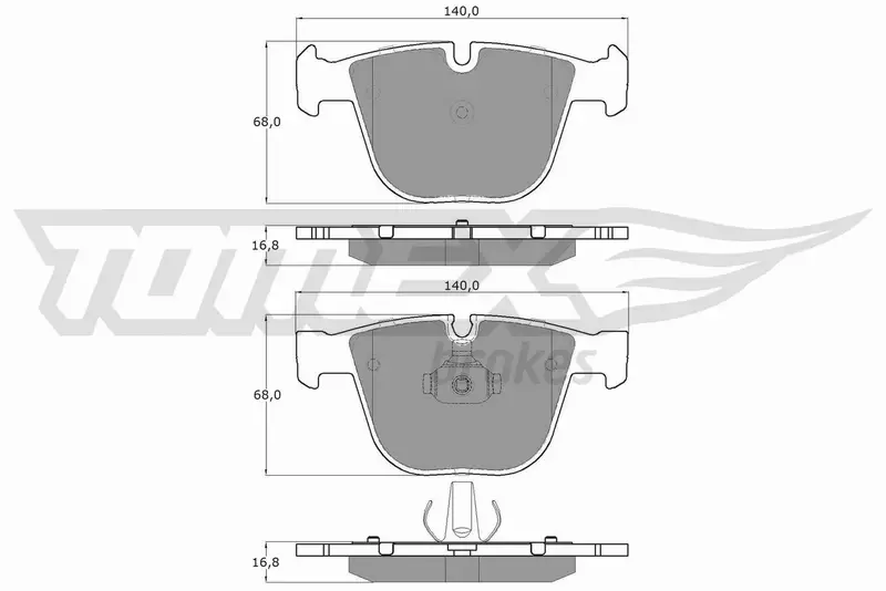 TOMEX BRAKES KLOCKI HAMULCOWE TX 17-38 