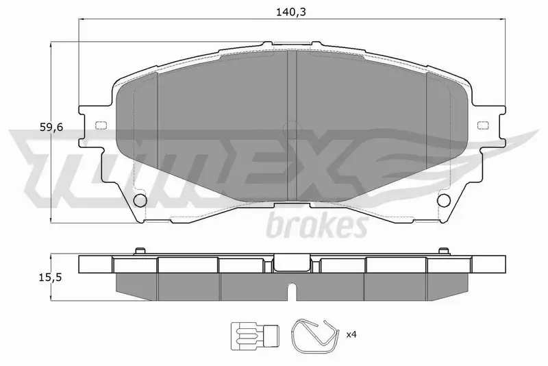 TOMEX BRAKES KLOCKI HAMULCOWE TX 17-41 