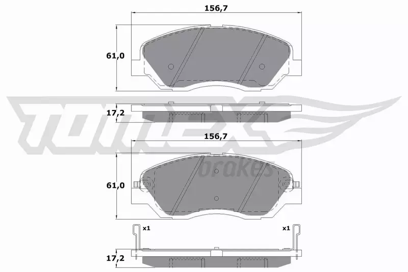 TOMEX BRAKES KLOCKI HAMULCOWE TX 17-44 