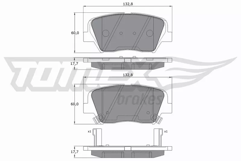 TOMEX BRAKES KLOCKI HAMULCOWE TX 17-46 