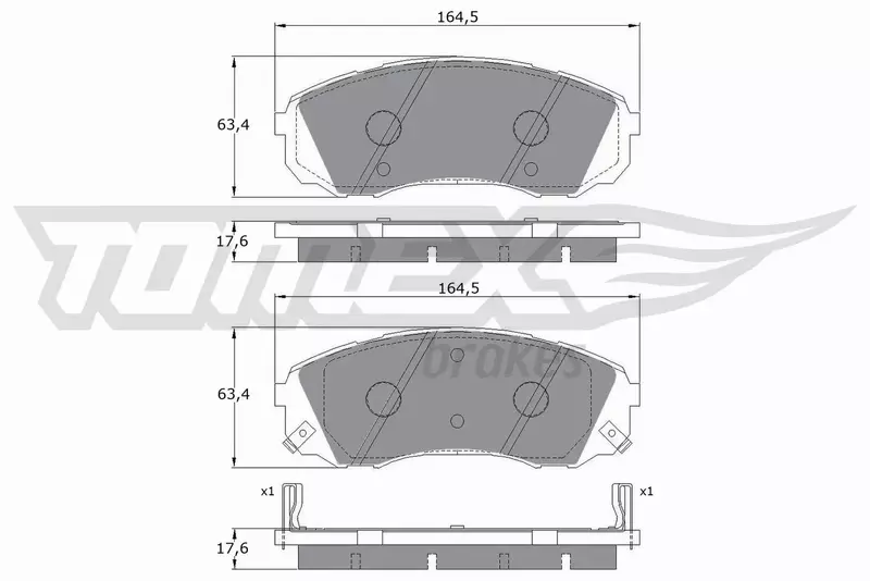 TOMEX BRAKES KLOCKI HAMULCOWE TX 17-49 