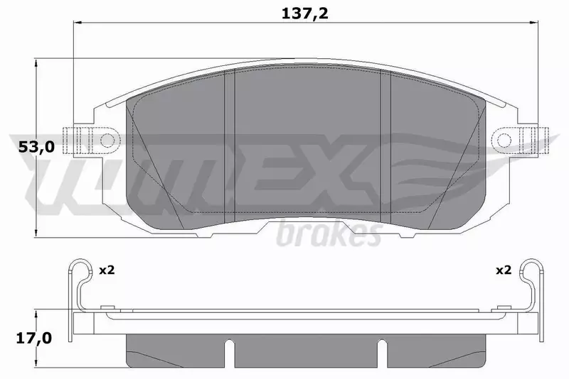 TOMEX BRAKES KLOCKI HAMULCOWE TX 17-56 