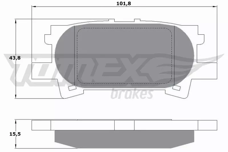 TOMEX BRAKES KLOCKI HAMULCOWE TX 17-64 