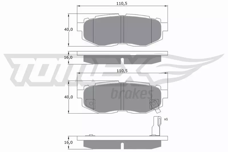 TOMEX BRAKES KLOCKI HAMULCOWE TX 17-66 