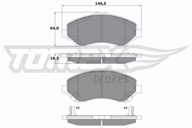 TOMEX BRAKES KLOCKI HAMULCOWE TX 17-67 